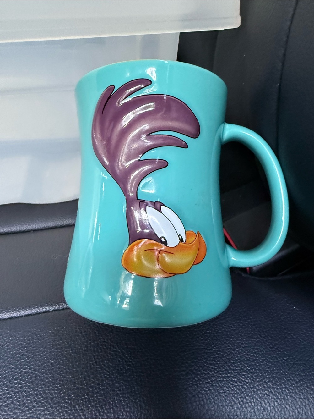 Disney Road Runner Turquoise Blue Ceramic Mug